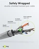 Патч-корд Goobay RJ45 SFTP7 0.5m patch AWG26 D=6.2mm LSOH PoE+ Cu сірий(75.09.1576) - изображение 4