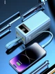 Універсальна мобільна батарея з ліхтарем Power Bank Borofone 100000 mAh швидка зарядка - зображення 4