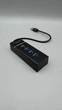 USB 3.0 Hub на 4 порти із вбудованим кабелем 30см Grand G303 до 5 Гбіт/с Чорний - зображення 9