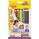 Карандаши цветные 3 в 1 ZiBi Baby Line Super Jumbo с точилкой в комплекте 6 цветов (ZB.2453) - изображение 1