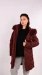 Куртка женская No Brand П1083 зимняя бордовая размер M - изображение 2