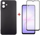 Комплект чехол для смартфона + стекло DENGOS Carbon для Samsung Galaxy A07 Black (DG-KM-162) - изображение 1