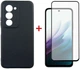 Комплект чехол для смартфона + стекло DENGOS Carbon для Xiaomi Redmi 15 Black (DG-KM-163) - изображение 1