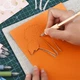Макетный нож ручка для творчества и скрапбукинга, 14 см, Розовый - изображение 2