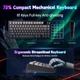 Механічна ігрова клавіатура Aula F75 MAX Black Contour Lines з TFT-дисплеєм, 2.4G/Bluetooth/Кабель - изображение 5