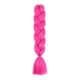 Канекалон Jumbo Braid однотонный фуксия малиновый насыщенный розовый коса длинна 60 см Вес 100 грам Термостойкий А18 - изображение 1