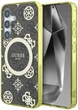 Панель Guess 4G Background Gold Electroplated Peony Pattern MagSafe для Samsung Galaxy S25 Brown (3666339449711) - зображення 1