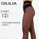 Класичні жіночі колготки з ультрафіолетовим захистом Giulia SUNLIGHT 12 (2) Black-nero тонкі капронові колготи Джулія - зображення 1