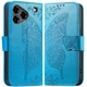 Чохол UniCase Butterfly Pattern для ZTE Blade A76 - Blue - зображення 1