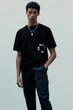 Футболка H&M Loose Fit чорний 1227157024 L - зображення 1