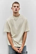 Футболка H&M Oversized Fit бежевий 1074658040 XL - зображення 1