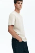 Футболка H&M Regular Fit бежевий 0685816276 L - зображення 3