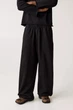 Штани джогери Pull & Bear Wide Fit чорний 3680/529/800 XL - изображение 5