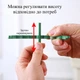 Набор пластиковых круглых опор для поддержки цветов и вазонов с установкой в грунт 14 см 10 шт. зелени U9555 - изображение 6