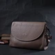 Кожаная женская сумка с полукруглым клапаном Vintage 22257 Бежевая - изображение 8