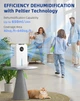 Осушитель воздуха Household YP2318, до 60 м², LED подсветка, бак на 2500 мл, сенсорная панель управления, автоотключение, таймер, ночной режим - изображение 8