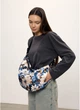 Жіноча сумка Sambag HOBO Dolly з принтом «Blue Flowers» стильна повсякденна сумочка 51908 - зображення 2