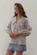 Жіноча лляна вишиванка Подільська Світла Folk Moda 3XL Сірий (podlxsxka-svtla-5065-304611164) - изображение 7