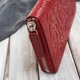 Кошелек женский кожаный для карточек Paolo Peruzzi AL-13-RD Красный (5905567214417) - изображение 4