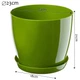 Квітковий горщик з підставкою Kadax Agen K10589 3 шт - зображення 3