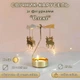 Свечник-карусель с фигурками «Олени» ElegantAtix, золотистый - изображение 1