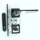 Комплект 7 Ручка на квадратной розетке TRION ЦАМ INGMA74 Black\CP MAGNET - изображение 2