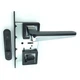 Комплект 7 Ручка на квадратной розетке TRION ЦАМ INGMA74 Black\CP MAGNET - изображение 4