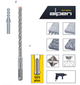 Бур Alpen SDS plus FORCE X 5,5x160 мм. (0081500550100) - изображение 7