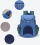 Рюкзак-переноска для котів і собак малих порід Люпосанчик BS-BP-067L, Dark Blue - зображення 8