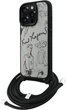 Etui plecki Karl Lagerfeld Crossbody Grained Pattern & Logo do Apple iPhone 16 Pro Grey (KLHCP16LPGGRMPCG) - obraz 2