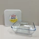 Форма скляна з пластиковою кришкою 1.6 л 20х20х7 см квадратна Pyrex Daily 319P000 / 3044 - зображення 1