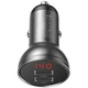 Автомобильное зарядное устройство Baseus Digital Display 24W 2USB порта 4.8A Зарядка в авто Car Charger CCBX-0G Grey - изображение 2