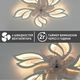 Управляемая светодиодная люстра с вентилятором Esllse FAN ASTRA 3000-6500К 85W+18W 5F-APP-680х120-WHITE/CLEAR - изображение 4