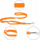 Smycz regulowana Amiplay Samba 8 w 1 S 200 - 400 cm Pomarańczowa (5907563301368) - obraz 2