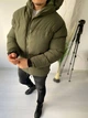 Зимова куртка з капюшоном хакі 46-48 (с15- 0228) - зображення 2