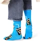 Набор женских носков прикольных высоких хлопковых Happy Socks 194848 36/40 3 пары Синий (2200005145074) - изображение 4