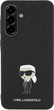 Панель Karl Lagerfeld Fixed Glitter Ikonik Logo Metal Pin для Samsung Galaxy A36 Black (KLHCSA36GKNPSK) - зображення 1