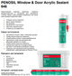 Пароизоляционный акриловый герметик Penosil Window & Door Acrylic Sealant 646 600 мл Белый (H4006_) - изображение 4