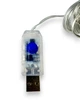 Светодиодная гирлянда штора Copper Wire Flow Lamp USB/Батарейки, теплый свет - изображение 5