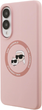 Панель Karl Lagerfeld Silicone Double Heads And Circle MagSafe для Samsung Galaxy S25 Edge Pink (KLHMS25ESKCHTCP) - зображення 2