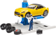 Игровой набор Bruder Автомастерская Roadster Bruder, с фигуркой и аксессуарами (62112_2) - изображение 1