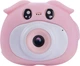 Дитяча цифрова HD фотокамера UFT F6 Pink Поросятко з подвійною камерою (UFTF6PigPink) - зображення 1