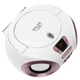 Радіо Бумбокс Adler AD 1181 портативна магнітола CD MP3 USB FM радіо 3 Вт White gold - зображення 4