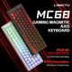 Механічна дротова ігрова клавіатура LANGTU MC68 з Type-C, RGB підсвітка клавіш, 68 клавіш (розкладка ENG, QWERTY, Magnetic Switch). Колір - Білий - зображення 2