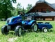 Дитячий трактор на педалях Falk 3080AB New Holland з причепом педальний транспорт від 2 років веломобіль дитячий трактор для дитини - изображение 1