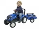 Дитячий трактор на педалях Falk 3080AB New Holland з причепом педальний транспорт від 2 років веломобіль дитячий трактор для дитини - изображение 3
