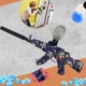 Автомат на орбизах для детей и подростков Gun Toys, 2 режима стрельбы, аккумуляторный орбибольный игрушечный автомат, стреляющий орбизами, USB зарядка и орбизы в комплекте, орбизган на гелевых шариках, GHW-10-Blue - изображение 3