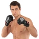 Перчатки для смешанных единоборств MMA на липучке размер M Кожа BOXER черный 5020 - изображение 10