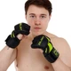 Рукавички для змішаних єдиноборств MMA на липучці розмір XL Поліуретан Zelart чорний-салатовий BO-8355 - зображення 4
