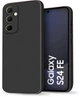 Силиконовый чехол HardCorner Samsung Galaxy S24 FE S721 (с микрофиброй) Black (39718-2B) - изображение 1